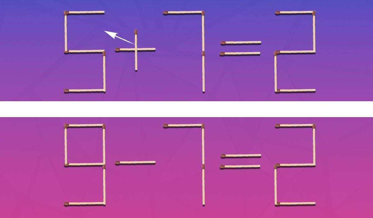 Musíte zmeniť usporiadanie jednej zhody a rovnosť sa stane správnou: test inteligencie