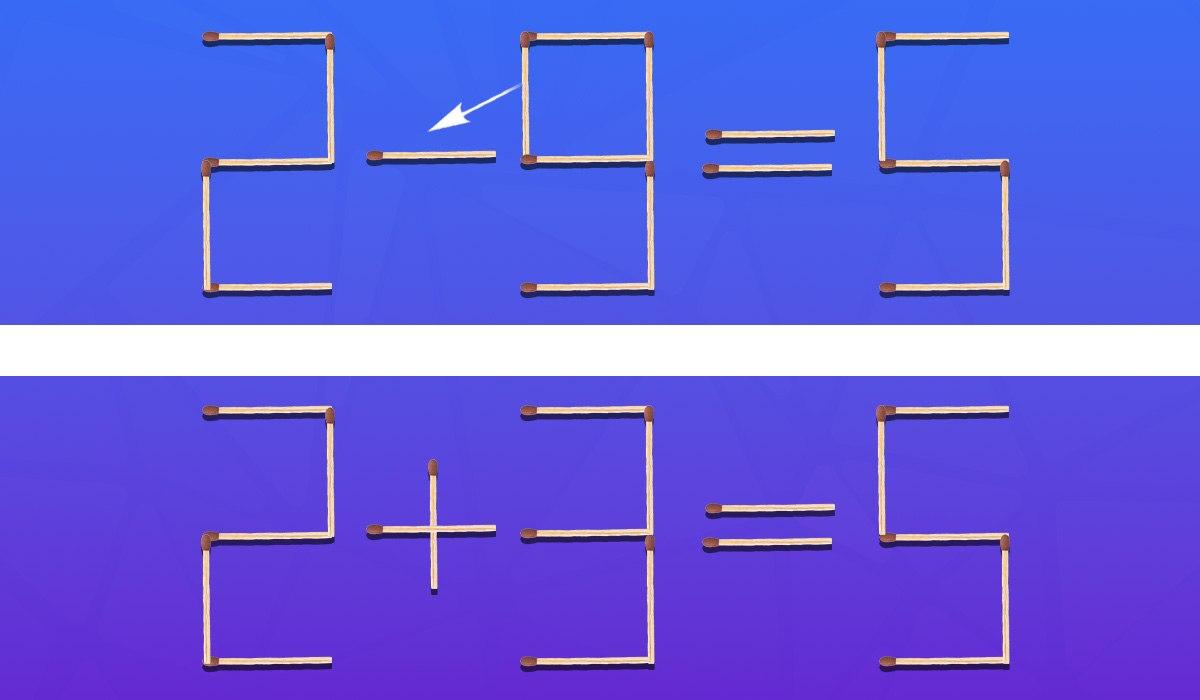 Ktorú zápalku treba presunúť, aby bola rovnosť pravdivá: rýchly IQ test