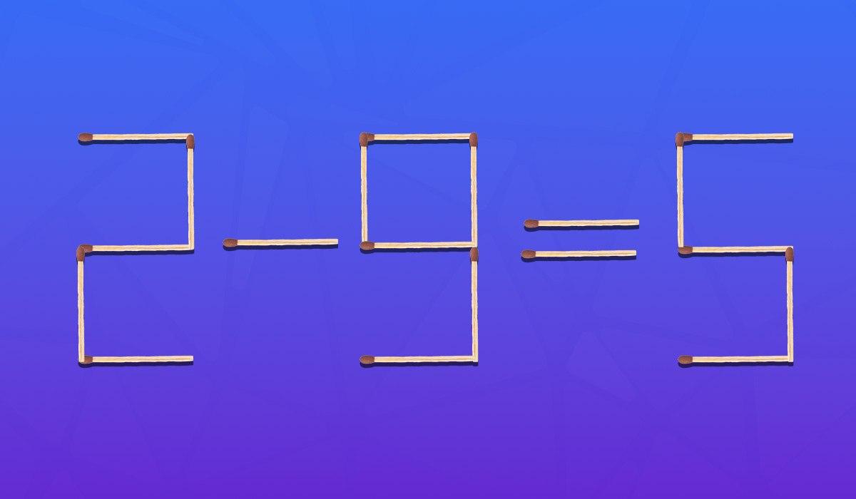 Ktorá zápalka sa musí presunúť, aby bola rovnosť pravdivá: rýchly IQ test