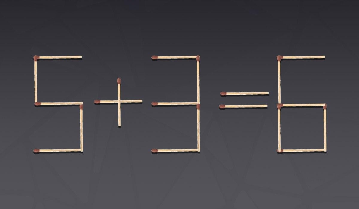 Veľmi ťažká hádanka: musíš presunúť iba jednu zápalku.