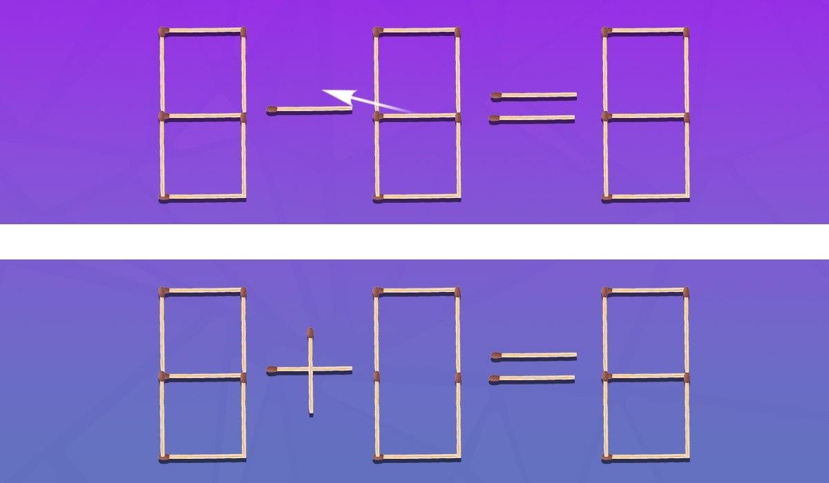 Ktorú zápalku a kam ju presunúť, aby bola rovnosť pravdivá: záludný IQ test
